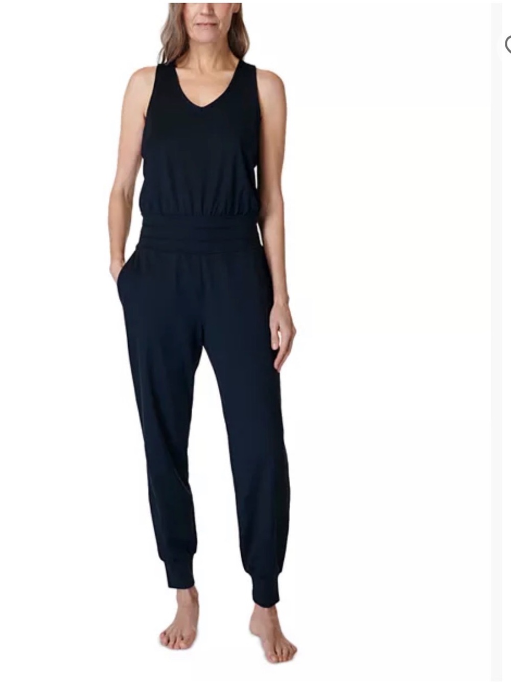 Sweaty Betty Black Sleeveless Jumpsuit